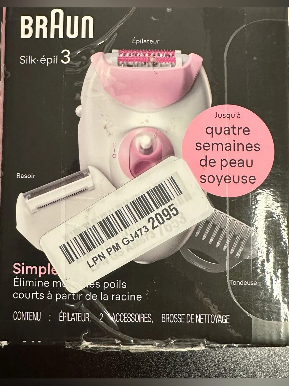 Silk-épil 3 Women's Electric Epilator & Shaver long lasting hair removal NIOB